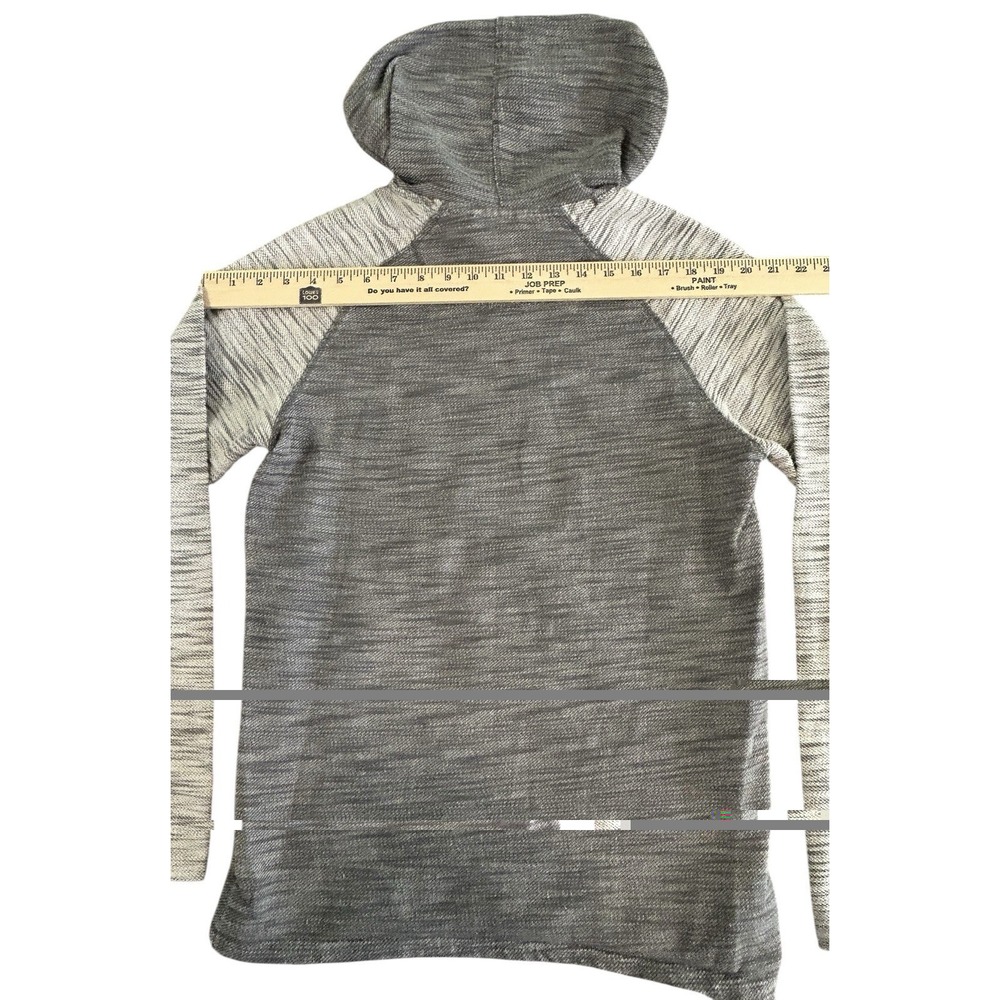 Free Planet L/S Medium Weight Pullover Kangaroo Pocket Hoodie Womens Size M Gray - Picture 9 of 11